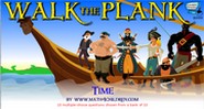 Convert fractions to decimals walk the plank game 