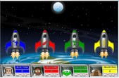 Dividing fractions moonshoot game