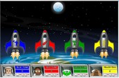 Multiplying fractions moonshoot game