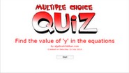 Add fractions horizontal arrangement Time challenge quiz 