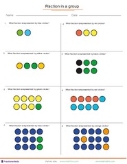 Fractions in a group of dots