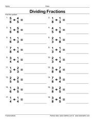 Dividing fractions