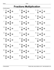 Multiplying fractions with common denominators