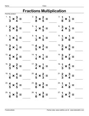 Multiplying fractions